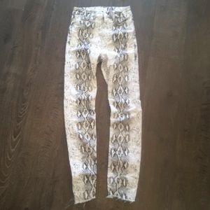 Zara snake print pants